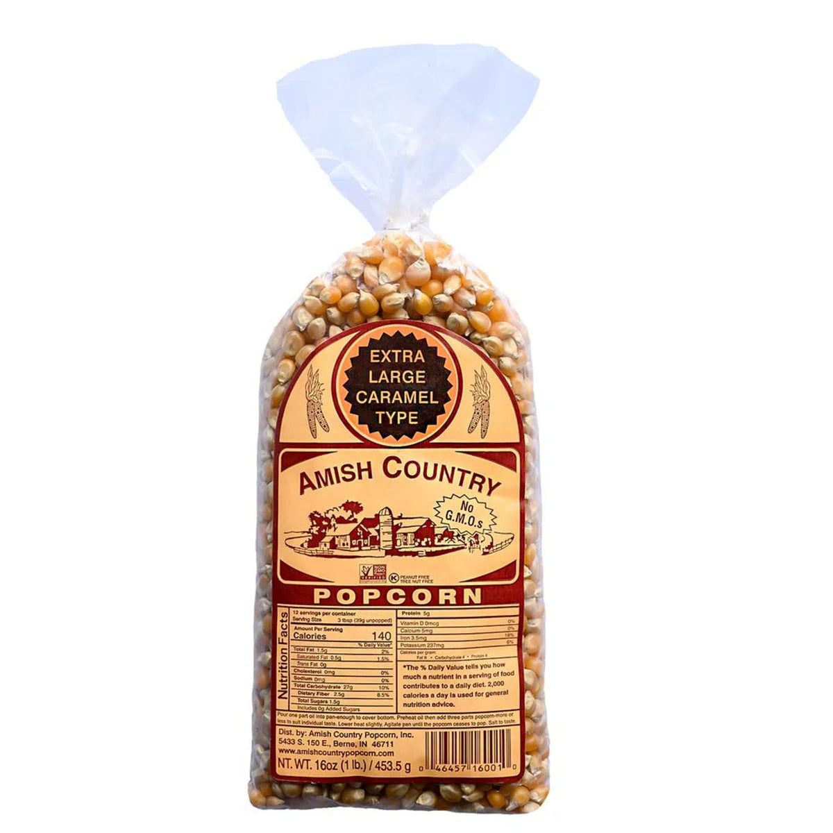 Extra Large Caramel Popcorn 1lb Bag