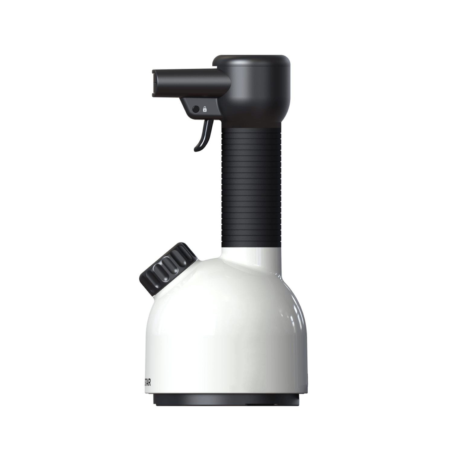 White handheld steamer