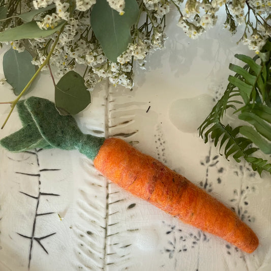 Carrot Felted Soap