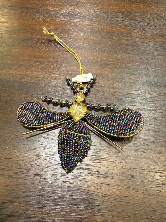 Glass beaded Metal Insect (2 colors)