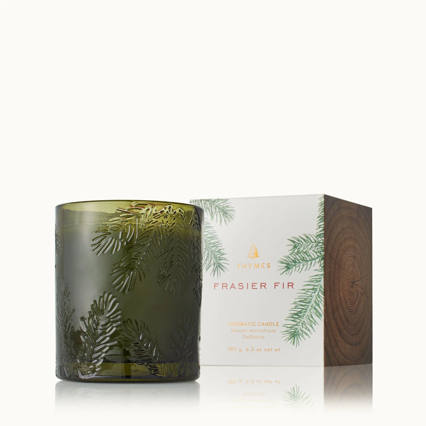 Frasier Fir Molded Green Glass Candle 6.5oz