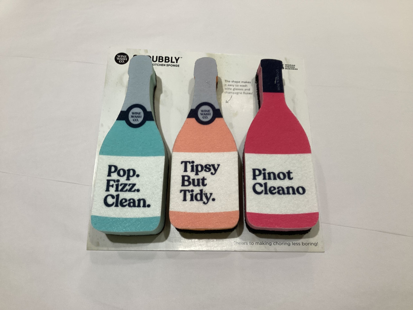 Scrubbly™ Sponge Trio - Fizz, Tipsy, Pinot