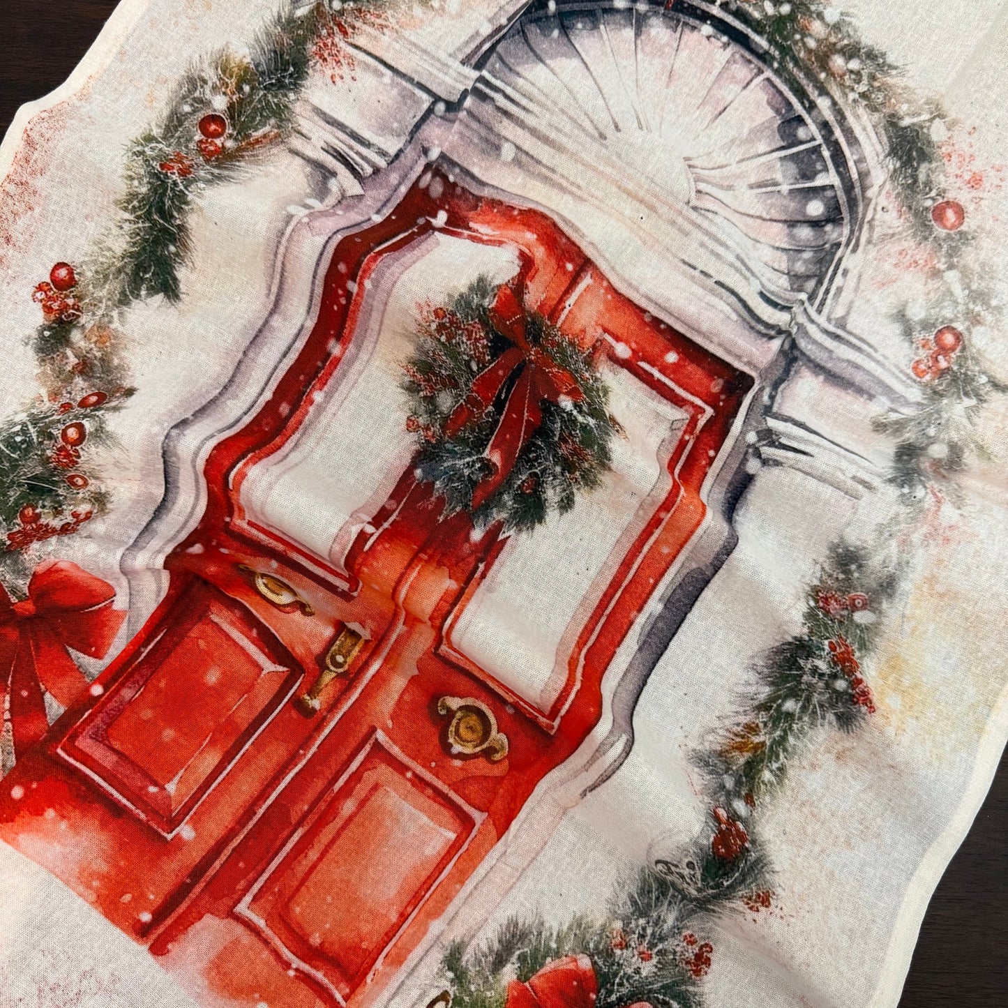 Christmas Door Floursack Towel