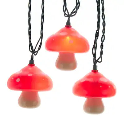Kurt Adler 10 Light Mushroom Light Set