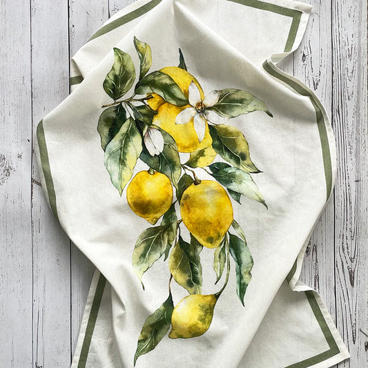 Lemon Branch Flour Sack Towel