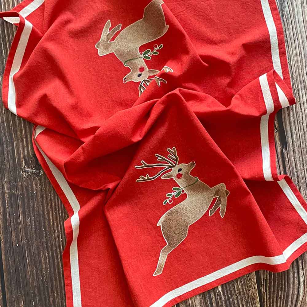 Rudolph Flour Sack Towel