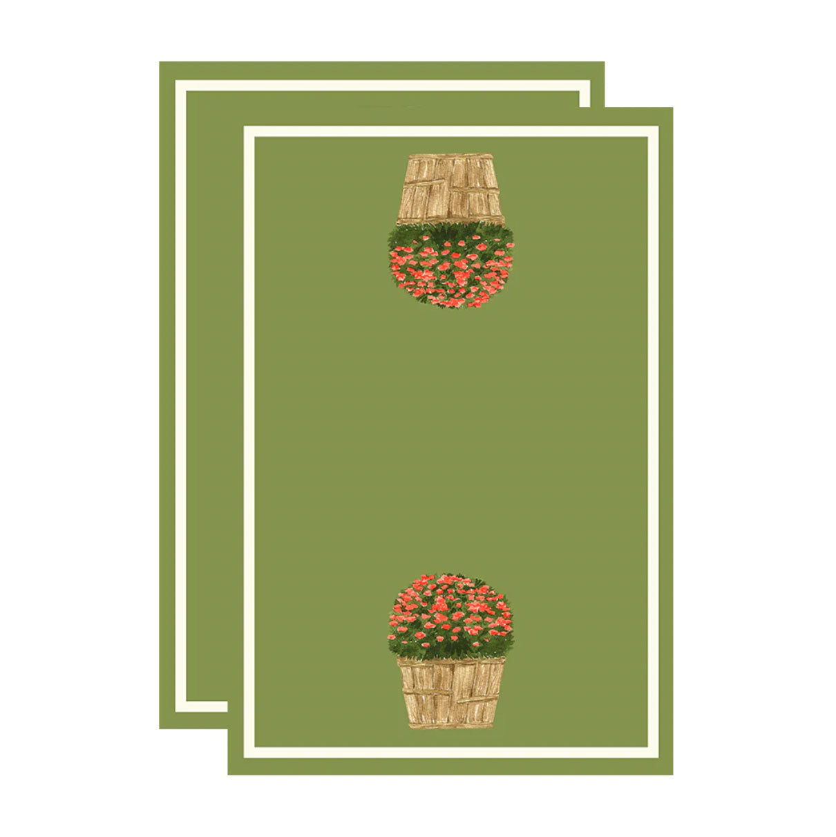 Flowers in a Barrel Flour Sack Towel