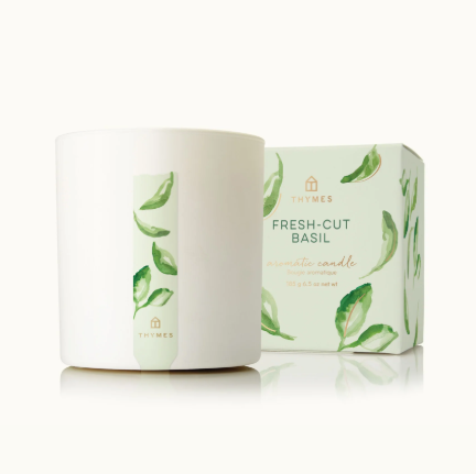 Thymes Fresh-Cut Basil Poured Candle 8oz