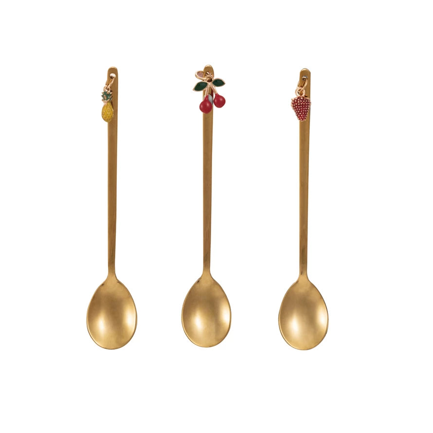 Jam Spoon with Fruit Charm, 3 Styles