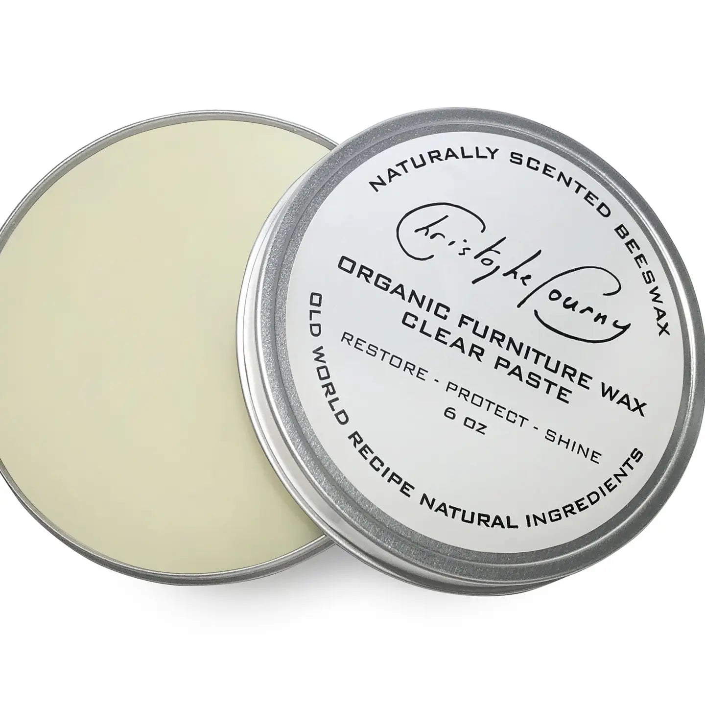 Natural Beeswax Furniture Paste Wax 6oz