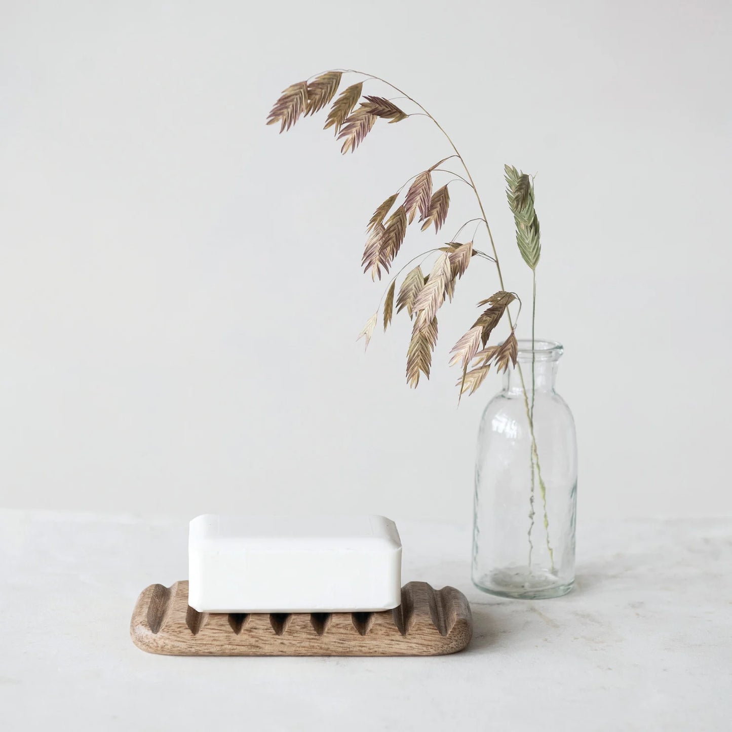 Carved Mango Wood Soap Dish