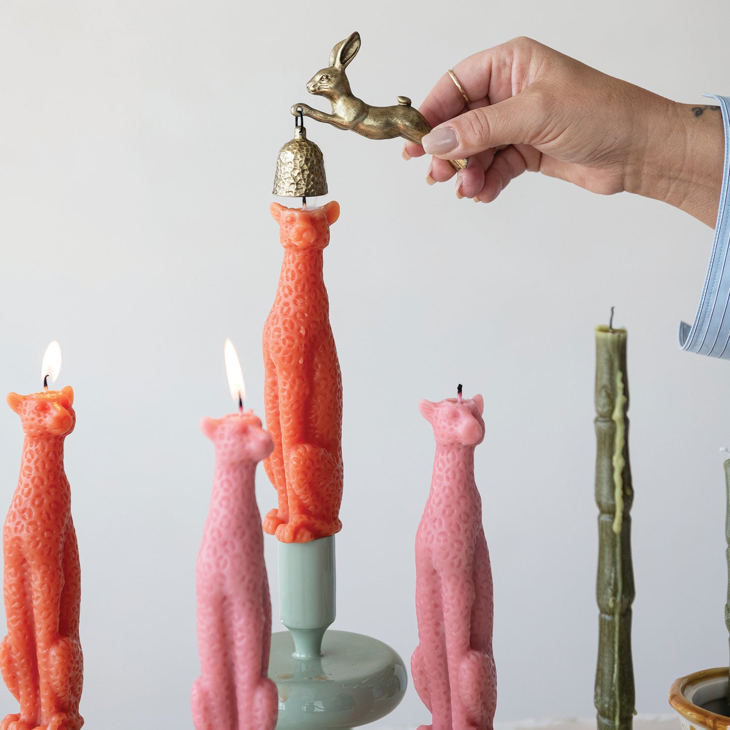 Pewter Rabbit Candle Snuffer