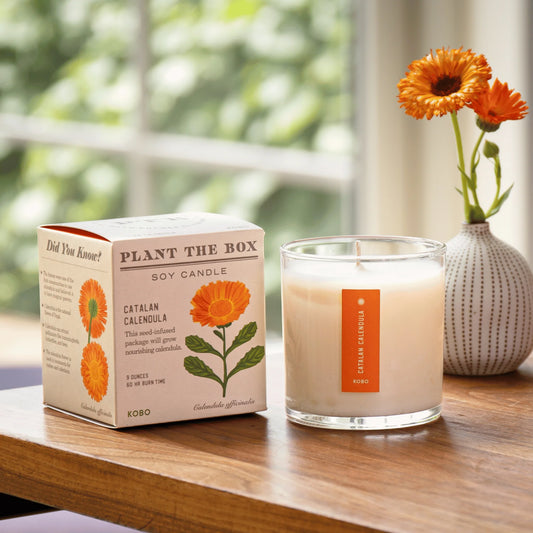 Plant The Box Catalan Calendula Candle 9oz