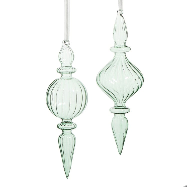 9.5" Sage Finial Ornament
