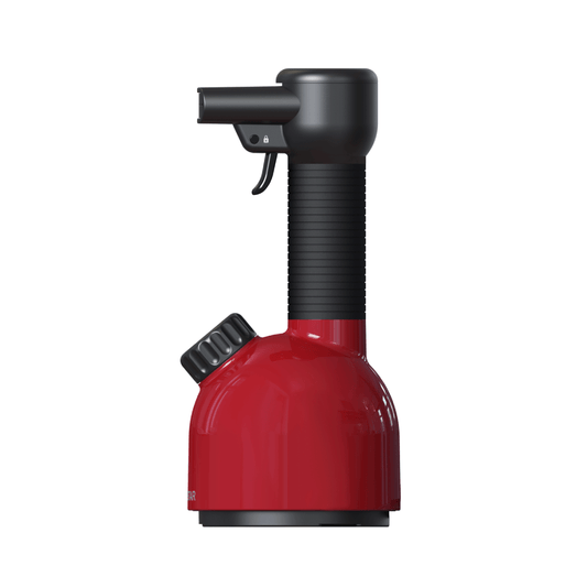 Red handheld steamer