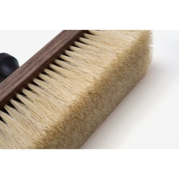 Square Walnut and Ebony Horsehair Brush