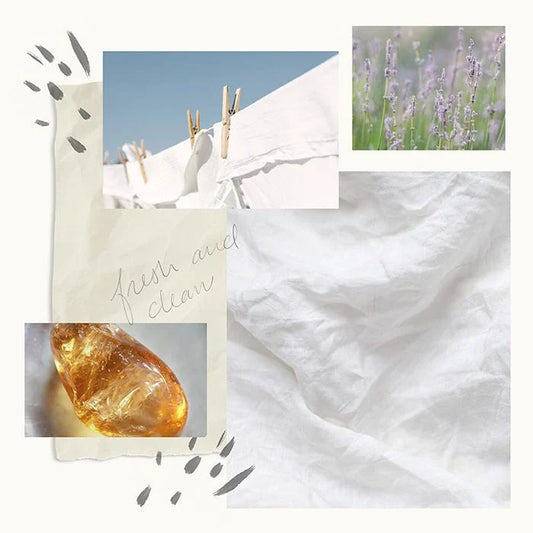 Thymes Washed Linen Wool Dryer Balls & Laundry Fragrance Oil Set