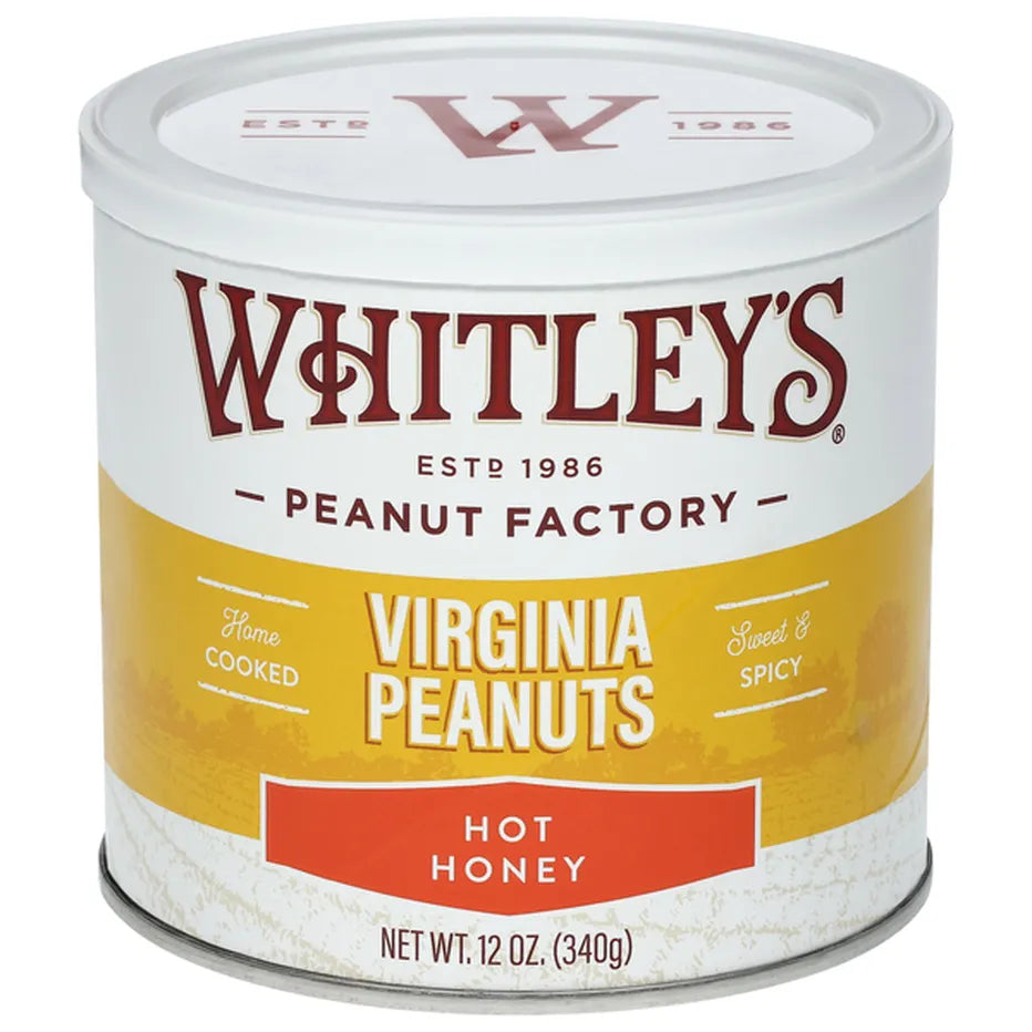 Whitley's Hot Honey Virginia Peanuts 12oz