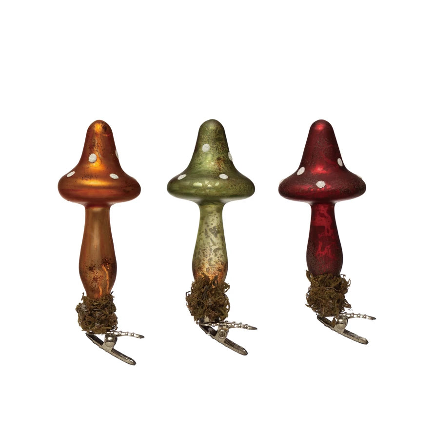 Mercury Glass Mushrooms