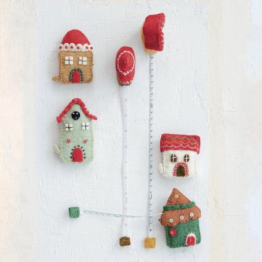 Wool Felt House Tape Measurer