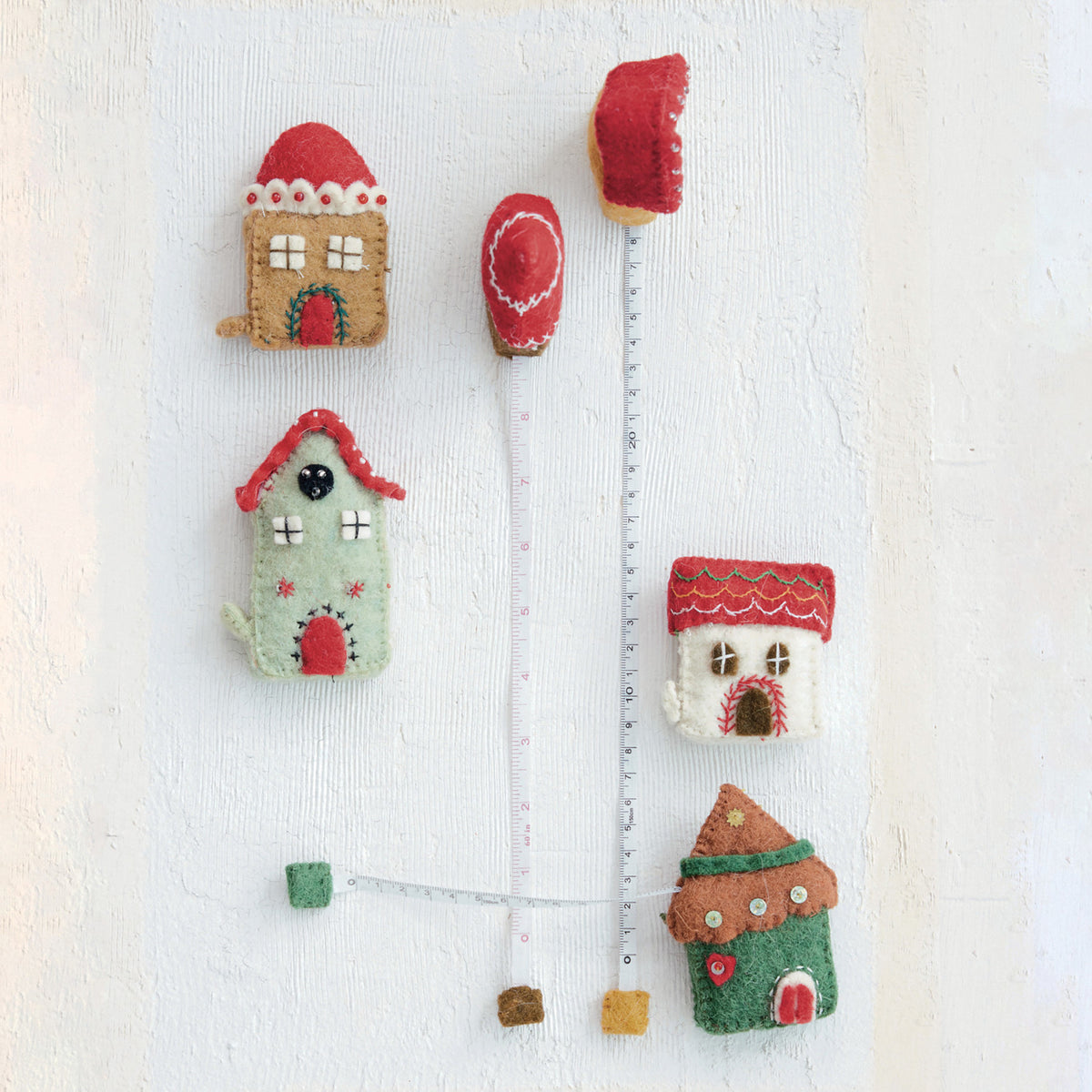 Wool Felt House Tape Measurer