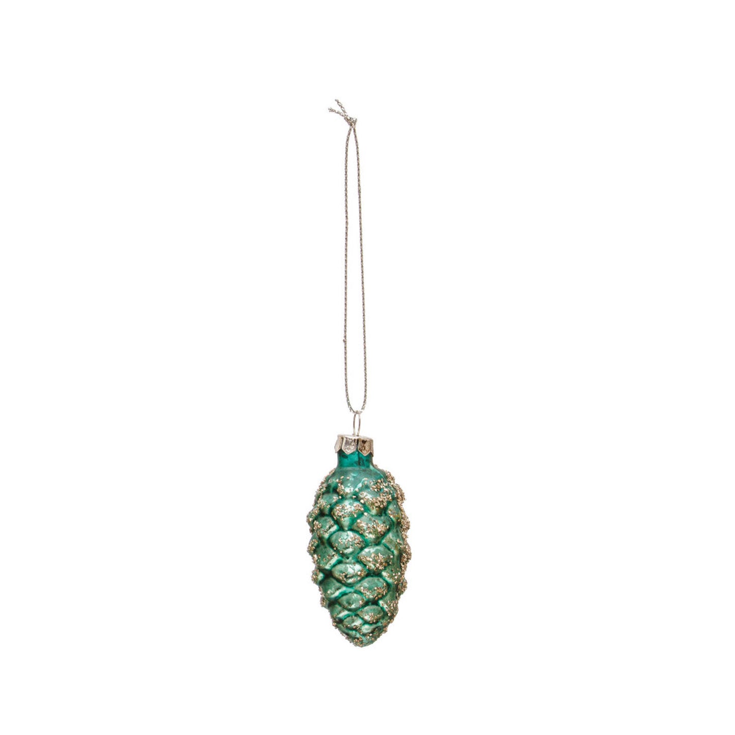 Evergreen Glitter Pinecone Ornament