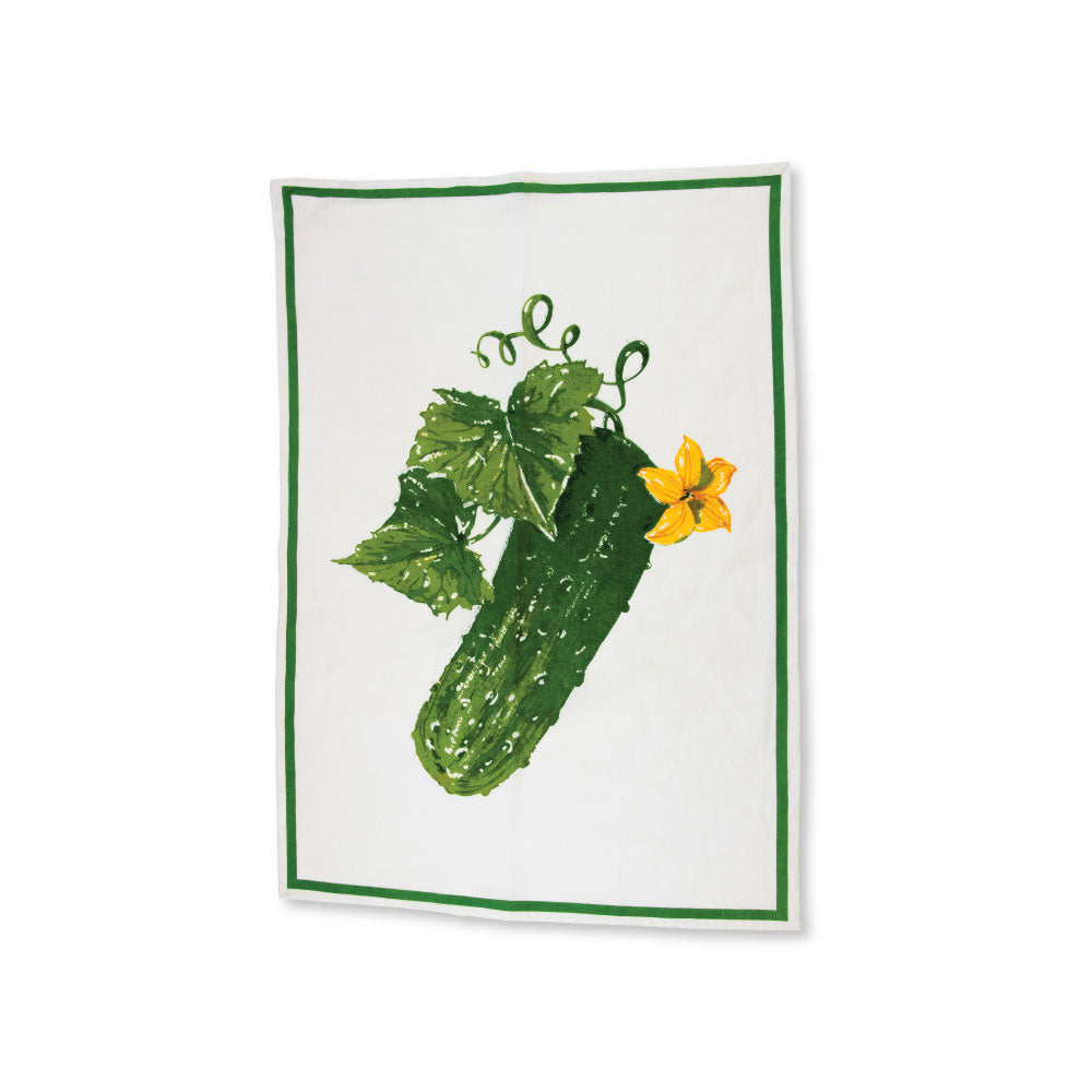 Cucumber towel front