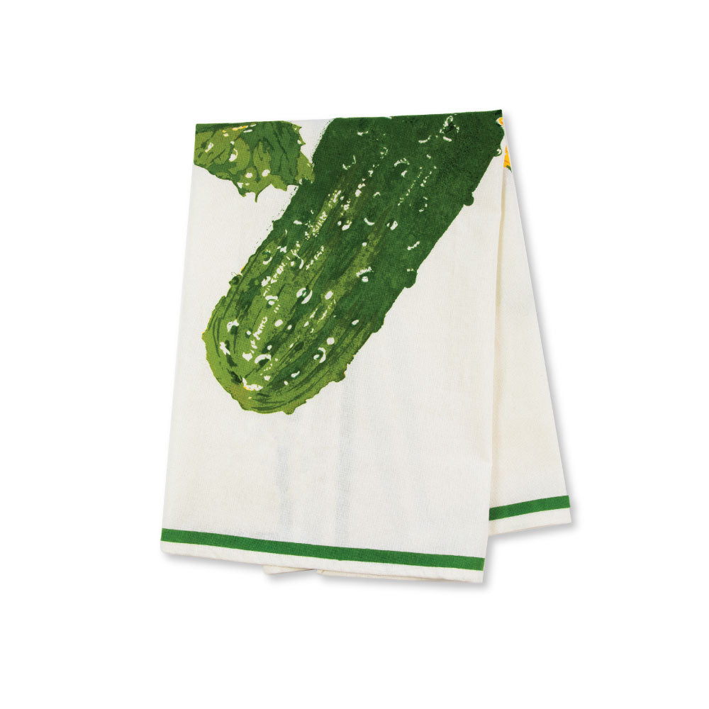 cucumber towel folded