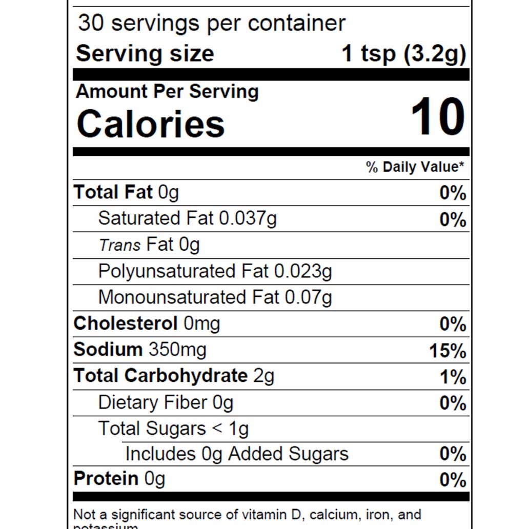 buffalo seasoning calories