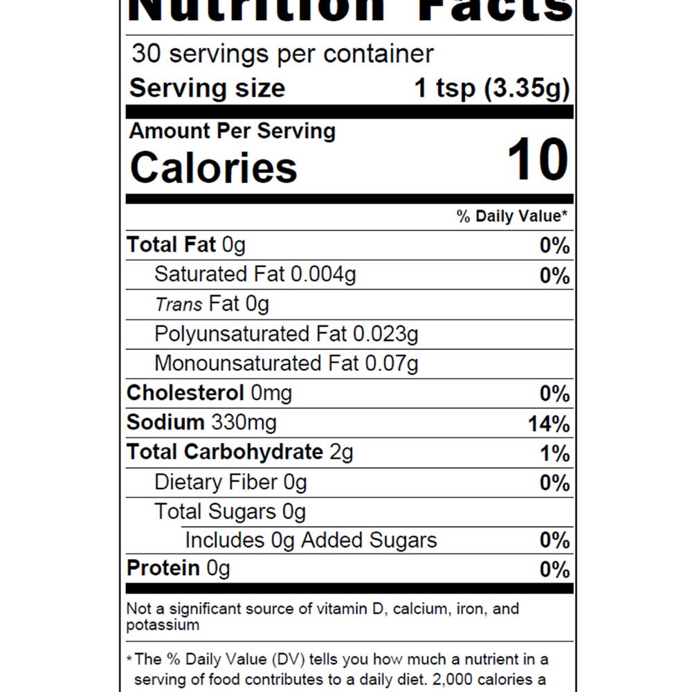 dill seasoning nutrition