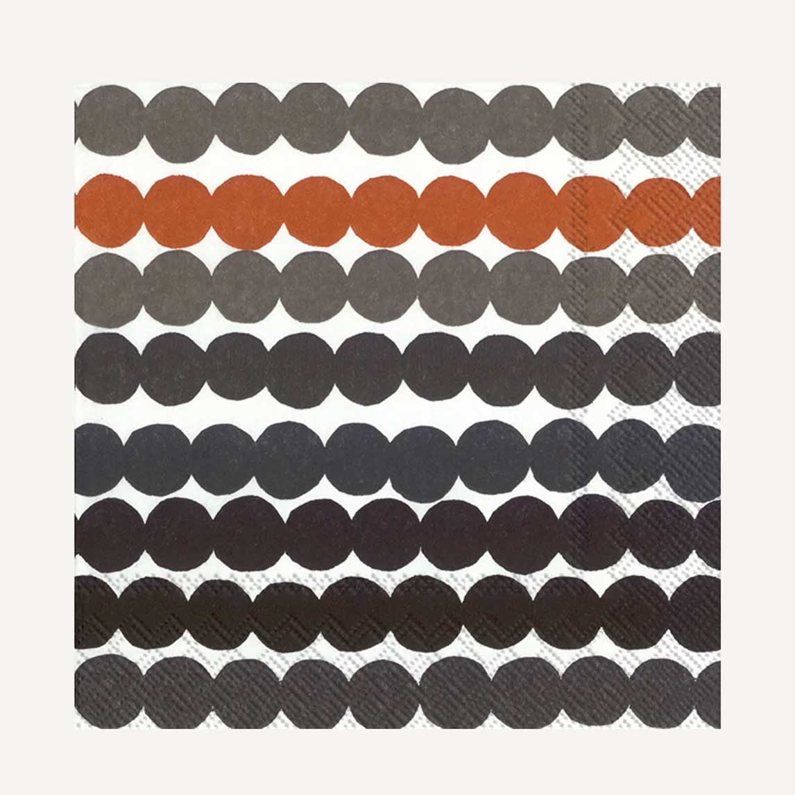 Marimekko Rasymatto Paper Luncheon Napkins Brown
