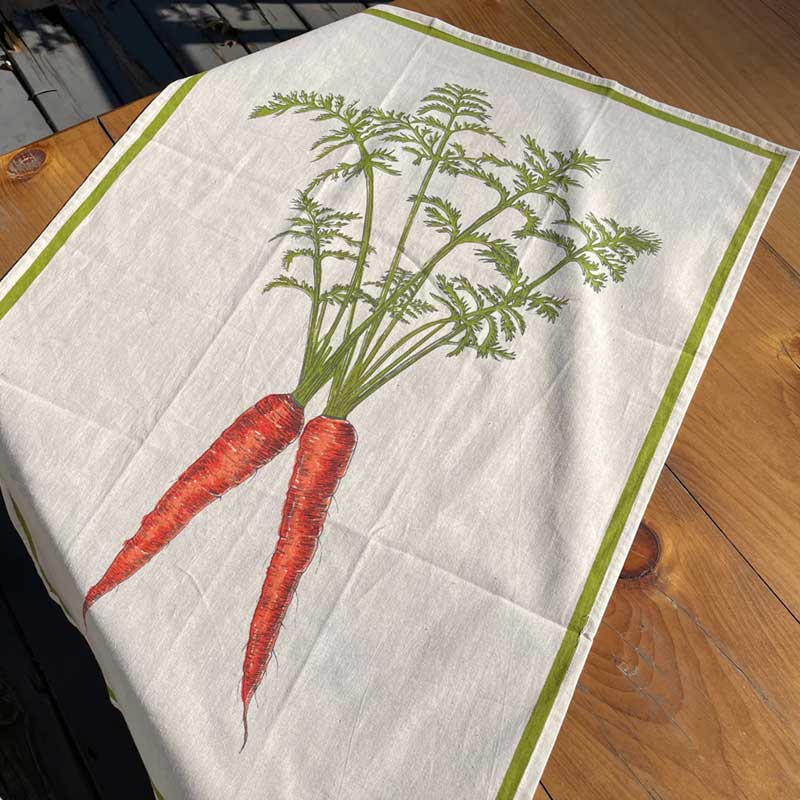Carrot Flour Sack Towel