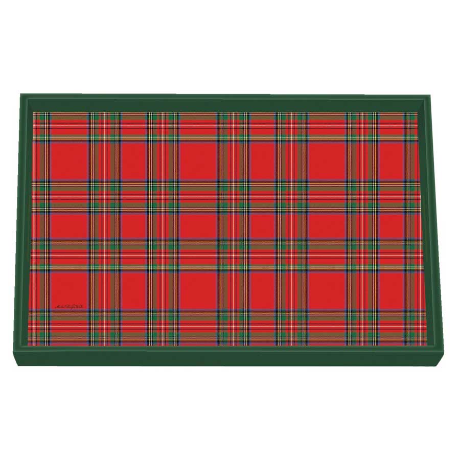 Michel Design Works: Tartan Vanity wooden Tray - The Laundry Evangelist