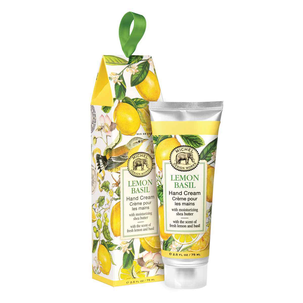 Lemon Basil Large Hand Cream, 2.5 oz.