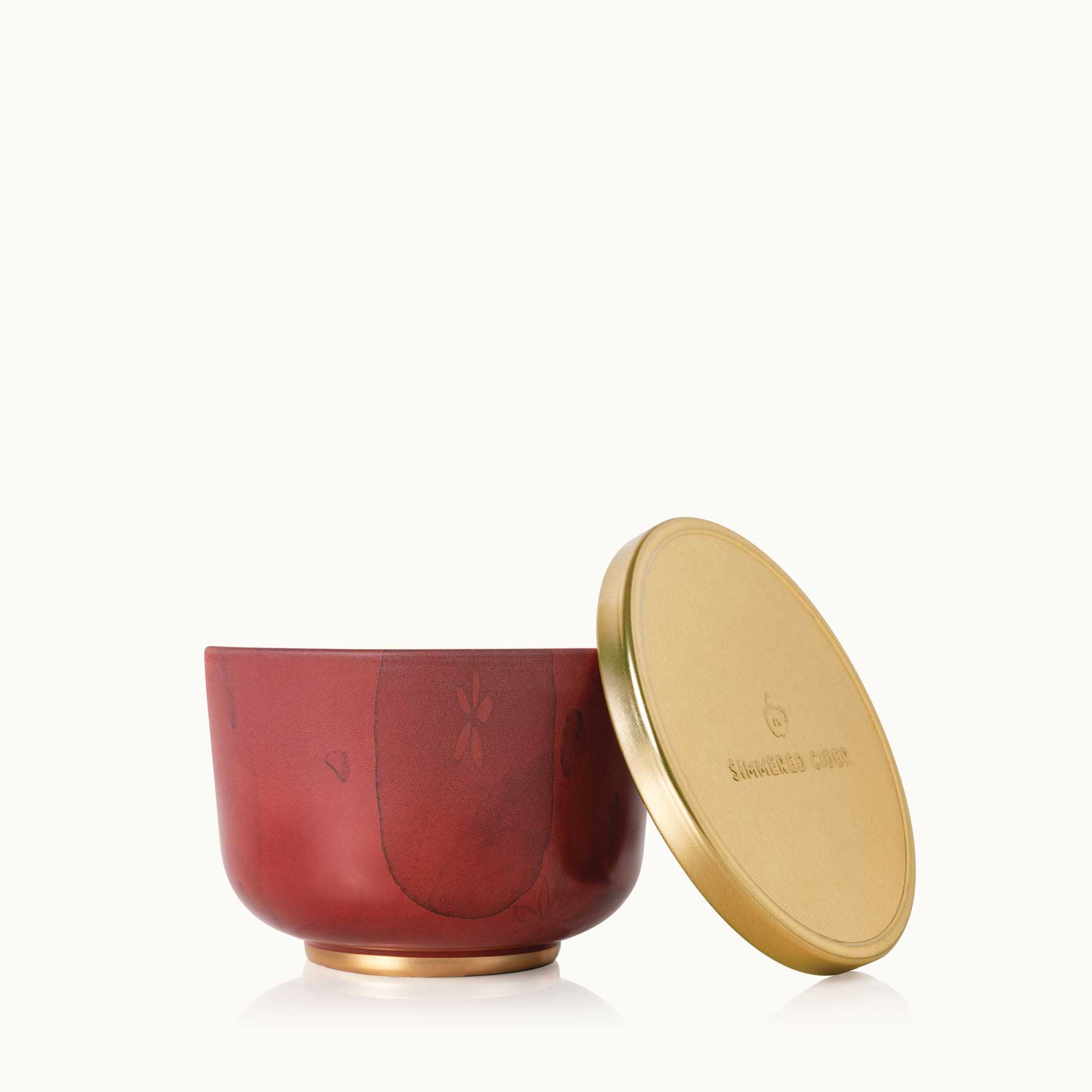 Thymes - Simmered Cider Candle Tin with Gold Lid