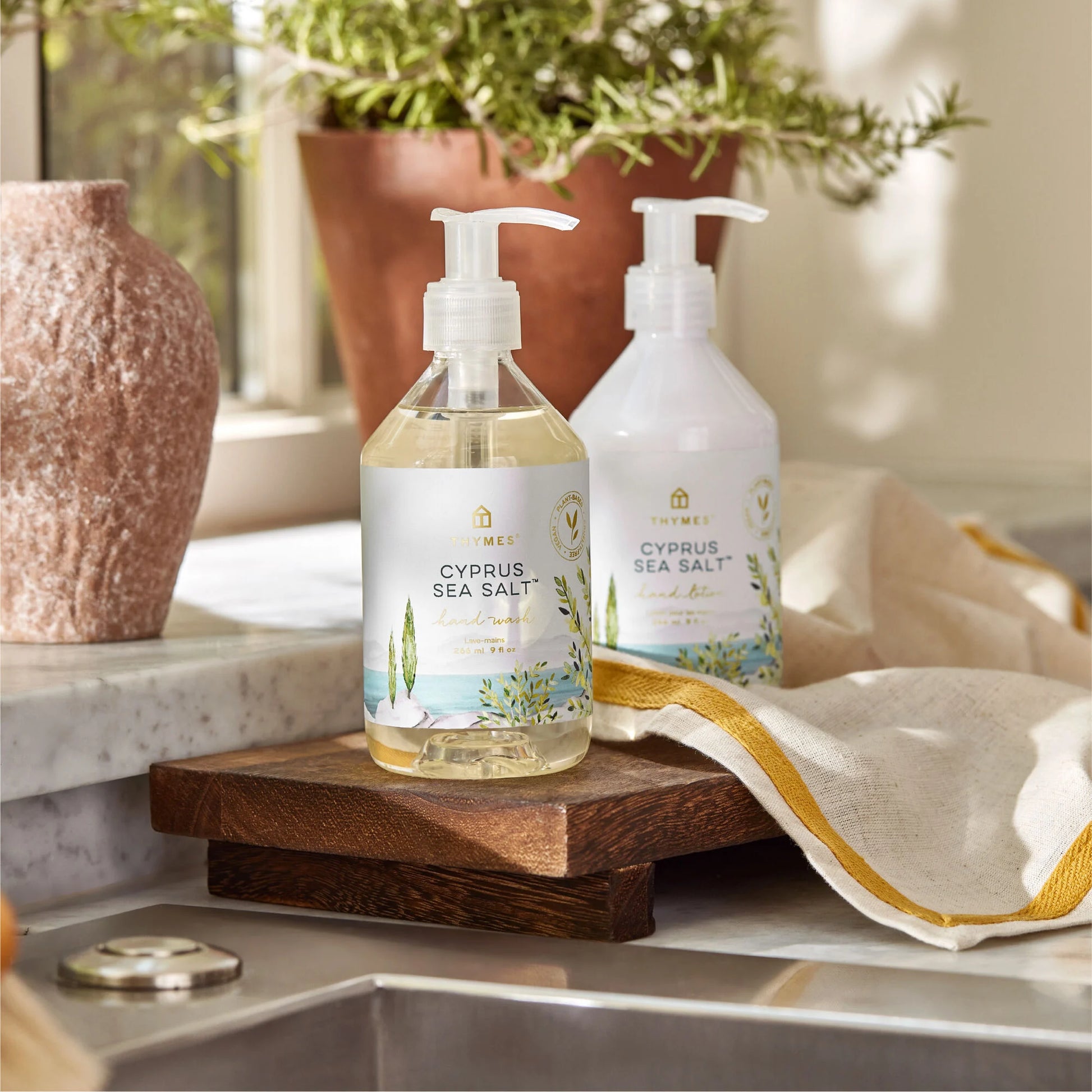 Thymes Cyprus Sea Salt Hand Wash and Lotion