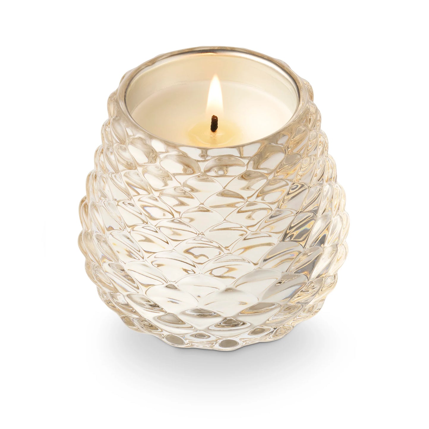 Winter White Pinecone Votive Candle