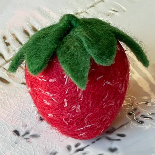 Strawberry Felted Soap