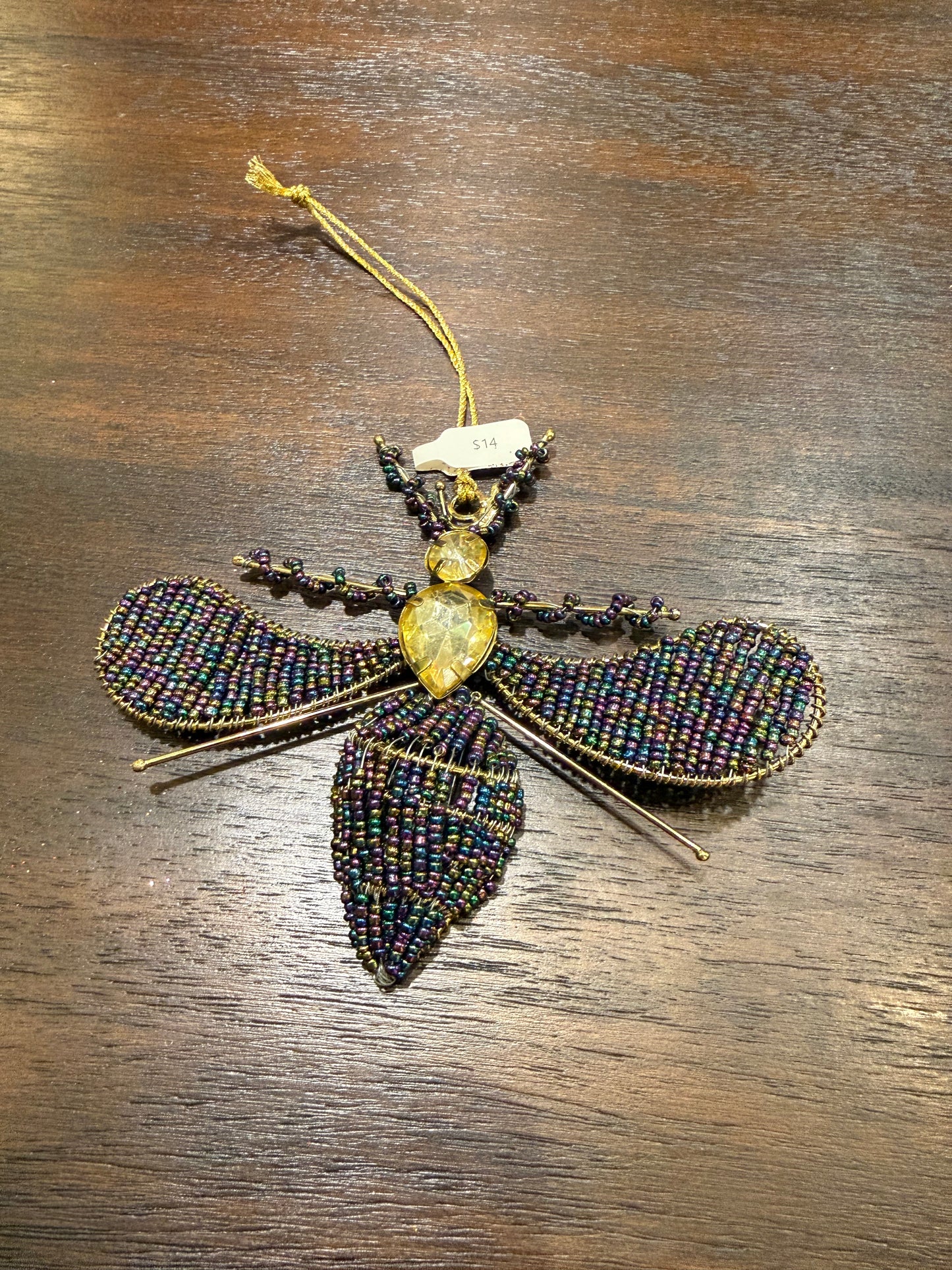 Glass beaded Metal Insect (2 colors)