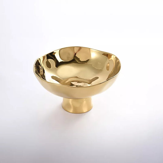 Pampa Bay Gold Footed Bowl