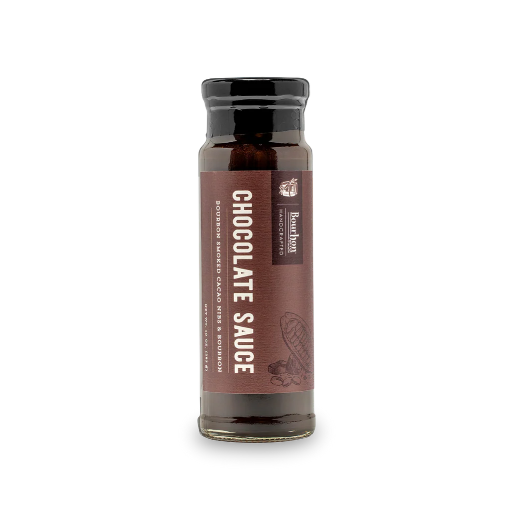 Smoked Cacao Nibs & Bourbon Chocolate Sauce