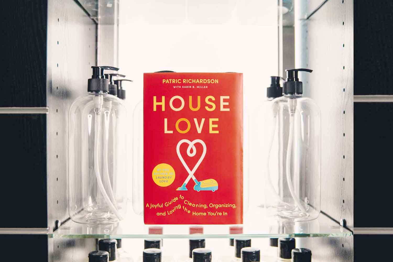 Clear Bottles Surrounding House Love Book