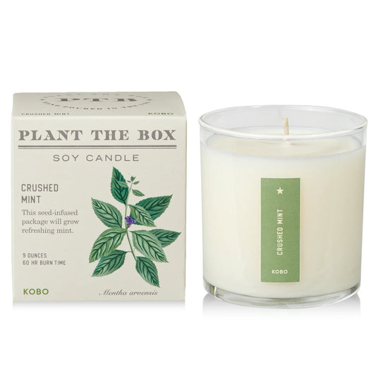 Plant The Box Crushed Mint Candle 9oz
