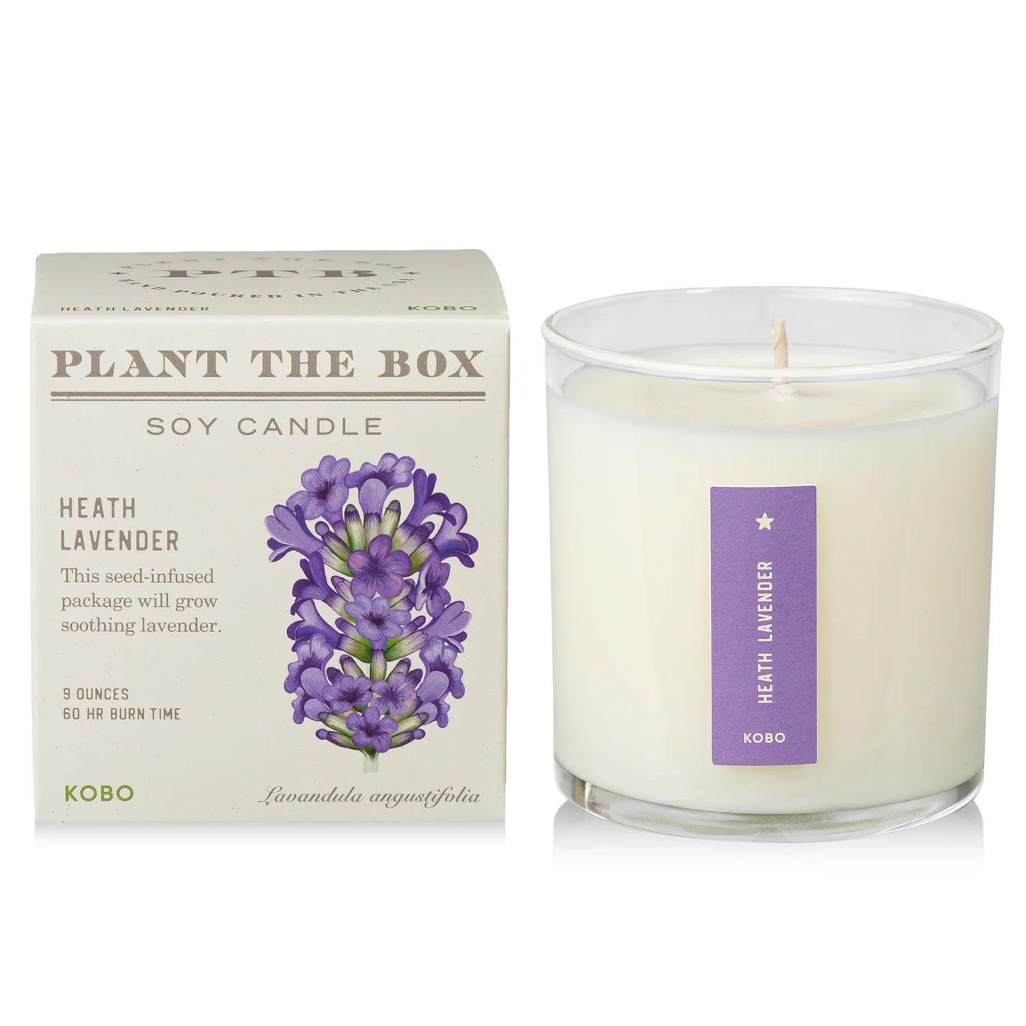 Plant The Box Heath Lavender Candle 9oz