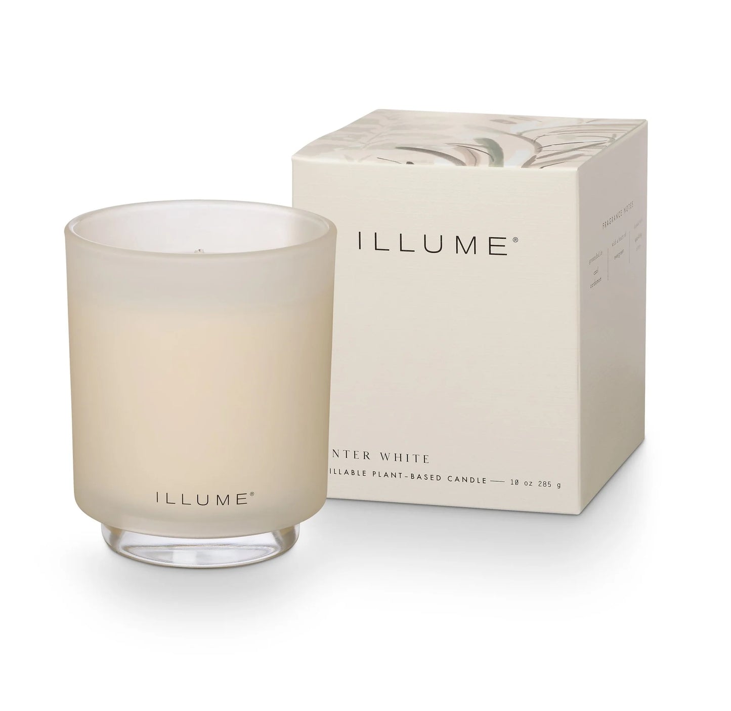 winter white illume candle