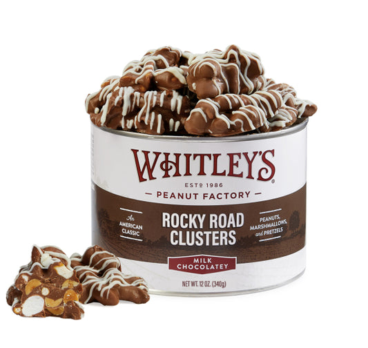 WHITLEY’S ROCKY ROAD PEANUT CLUSTERS 12 oz