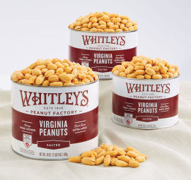 WHITLEY’S SALTED VIRGINIA PEANUTS 12oz