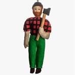 Felt Paul Bunyan Ornament