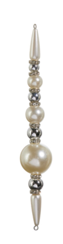 7" PEARL STRAND ORNAMENT