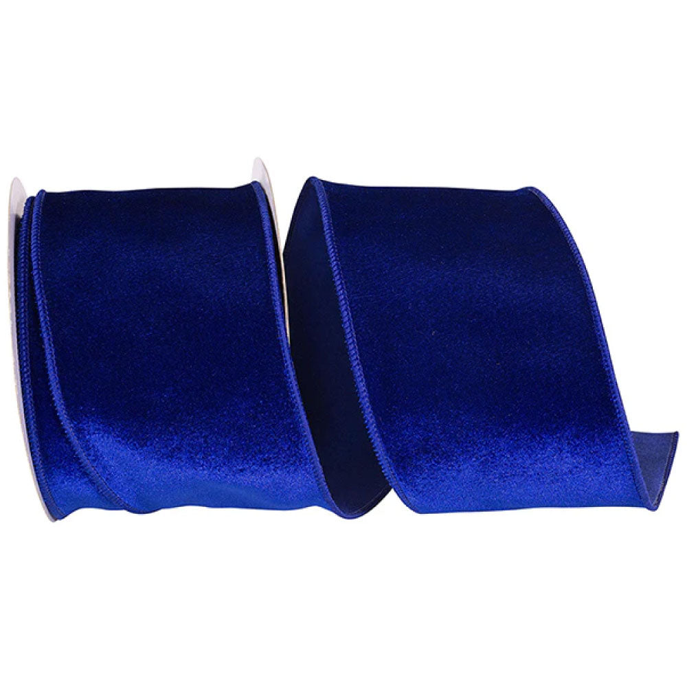 VELVET PLUSH DELUXE DUPIONI BACKED WIRED EDGE RIBBON